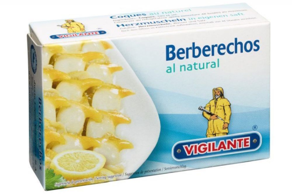 Vigilante Herzmuscheln in eigenem Saft Berberechos al natural 115gr./ATG 63gr.